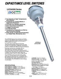 Thumbnail of document Data Sheet - LVCN4321-12-PTFE Capacitance Level Switches